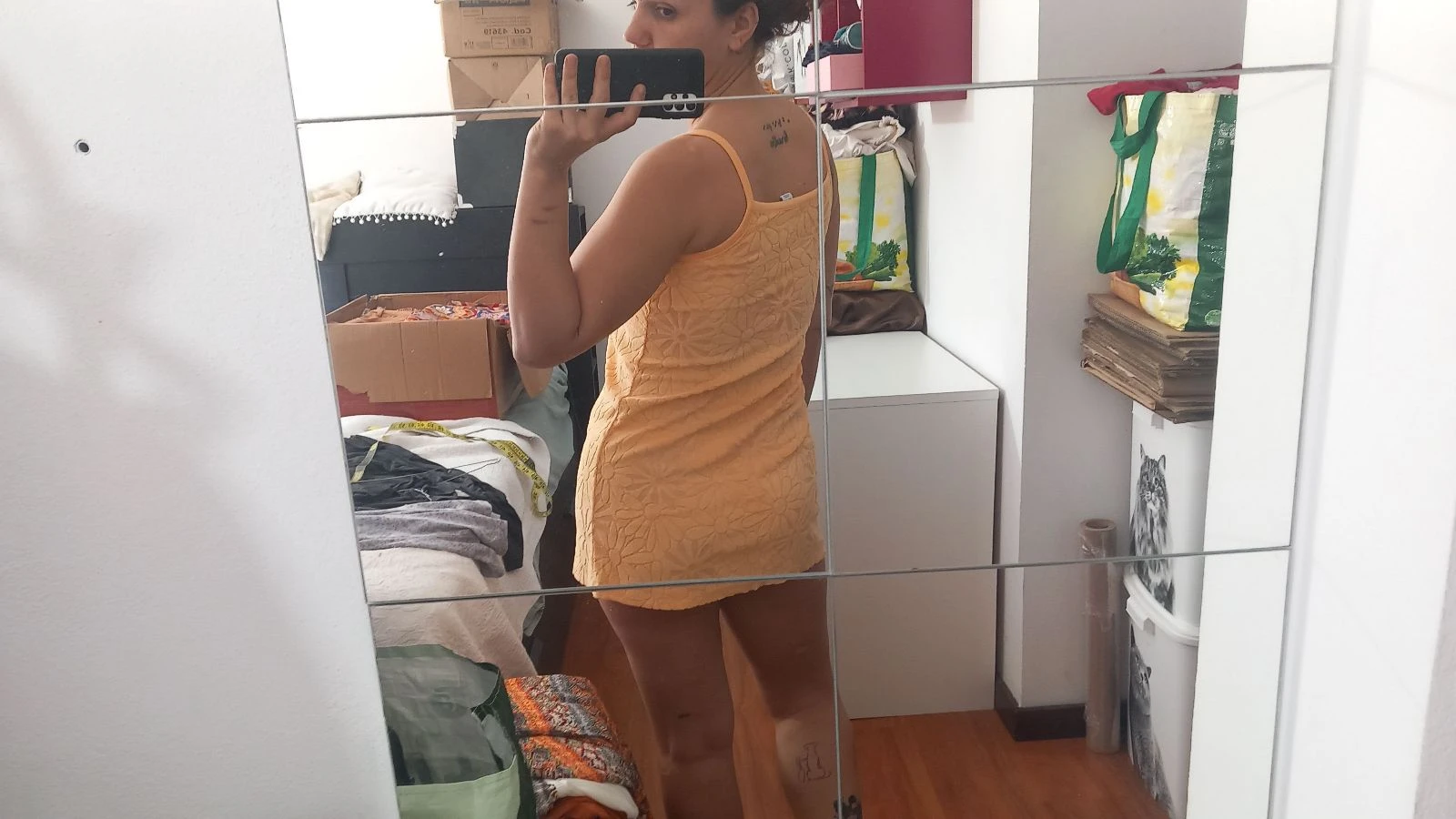 Oranje mini-jurk, Old Navy Fit's S | Y2k – photo 10